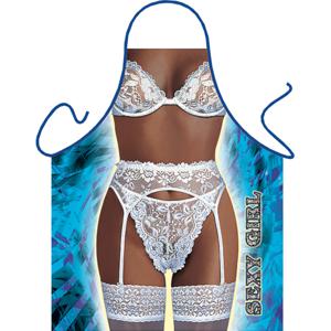 Sexy kookschort Sexy Girl in lingerie - verkleed schort - cadeau - moederdag - voor dames