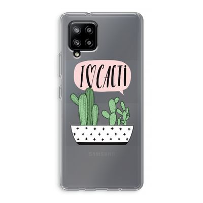 I love cacti: Samsung Galaxy A42 5G Transparant Hoesje