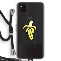 Banana: Pixel 4a 5G Transparant Hoesje met koord