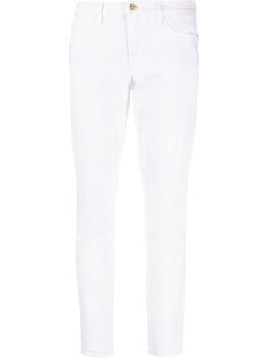 FRAME jean skinny à coupe courte - Blanc