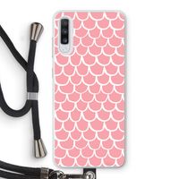 Dakpannetjes: Samsung Galaxy A70 Transparant Hoesje met koord Dakpannetjes: Samsung Galaxy A70 Transparant Hoesje met koord