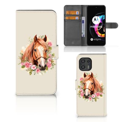 Telefoonhoesje | Met pasjeshouder | voor Motorola Edge 20 Lite Paard