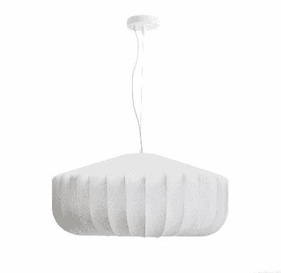 Kave Home Hanglamp 'Somar' 76cm, kleur Wit
