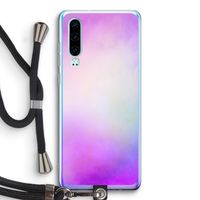 Clouds pastel: Huawei P30 Transparant Hoesje met koord