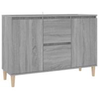 vidaXL Dressoir 101x35x70 cm bewerkt hout grijs sonoma eikenkleurig - thumbnail