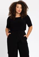 Yoek Wijde cargo broek | Zwart | Maat 38/40