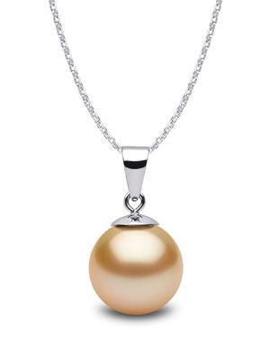 Yoko London collier Classic 9 mm en or blanc 18ct à pendentif en perle de mer du Sud - Argent