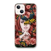 Lady Moth: iPhone 13 Transparant Hoesje