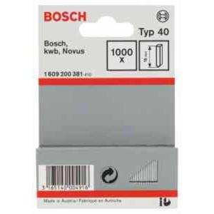 Bosch Accessories 1609200381 Nagels voor tacker Type 40 Afmeting, lengte 16 mm 1000 stuk(s)