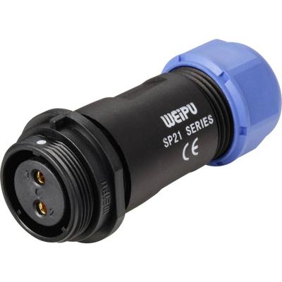 Weipu SP2111 / S 2 I Ronde connector Bus, recht Totaal aantal polen: 2 Serie (ronde connectoren): SP21 1 stuk(s)