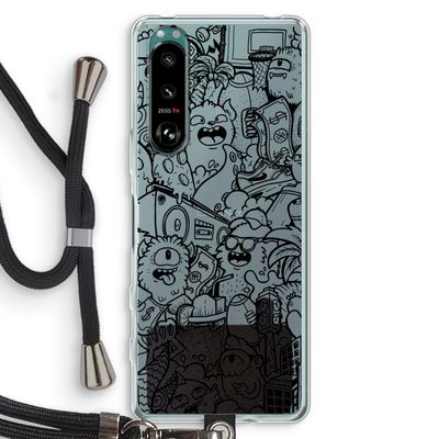 Vexx Black City : Sony Xperia 5 III Transparant Hoesje met koord