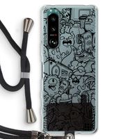 Vexx Black City : Sony Xperia 5 III Transparant Hoesje met koord