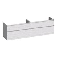 Brauer Delight - Onderkast - 160 cm - met 4 Softclose Lades Greeploos en 2 Sifon Uitsparingen - Forest Seashell