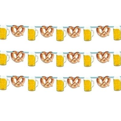 3x Oktoberfest slingers bier en krakelingen
