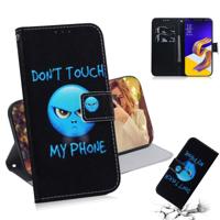 Woede patroon gekleurde tekening horizontale Flip lederen case voor ASUS Zenfone 5Z ZS620KL/Zenfone 5 ZE620KL met houder & card slots & portemonnee