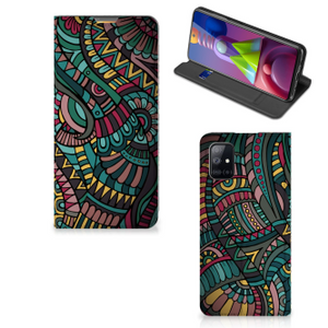 Samsung Galaxy M51 Hoesje met Magneet Aztec