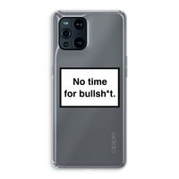 No time: Oppo Find X3 Pro Transparant Hoesje