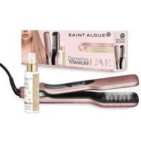 SAINT ALGUE Demeliss TITANIUM Love Edition Stoomtang Case GOUD ROZE + Voedende behandeling 100 ml Kera-PROTEIN