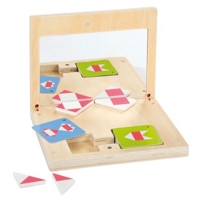 Small Foot houten symmetriespel met spiegel educatief