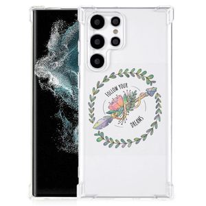 Samsung Galaxy S22 Ultra Stevig Bumper Hoesje Boho Dreams