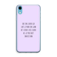 Gek: iPhone XR Transparant Hoesje Gek: iPhone XR Transparant Hoesje
