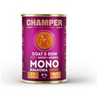 CHAMPER Coat & Skin Monoprotein Turkey - natvoer voor honden - 400g