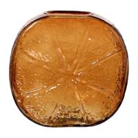 Vaas sinaasappel glas - oranje - 21x10x20 cm