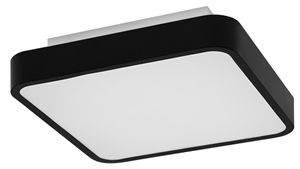 Sapho Orbis Backlight vierkante plafondlamp 35x35cm 28W zwart