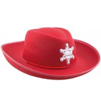 Kinder cowboyhoed rood