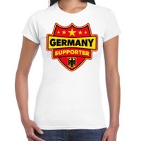 Duitsland / Germany schild supporter t-shirt wit voor dames - thumbnail