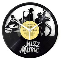 Wandklok vinyl Jazz Music - thumbnail