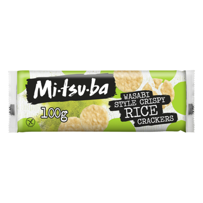 Mitsuba Wasabi crispy rice crackers 100 gram Mitsuba Wasabi crispy rice crackers 100 gram