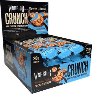 Warrior Crunch Bar Chocolate Chip Cookie Dough (12 x 64 g)