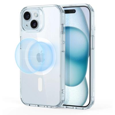 iPhone 15 Plus Classic Hybrid Case (HaloLock) - Clear Blue