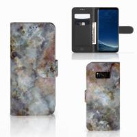 Samsung Galaxy S8 | Bookcase | Marmer Grijs | Portemonnee hoesje Samsung Galaxy S8 | Bookcase | Marmer Grijs | Portemonnee hoesje