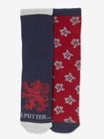 Set van 2 paar Harry Potter® sokken tweekleurig donkerblauw/meerkl