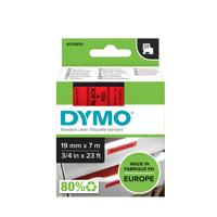 Labeltape dymo labelmanager d1 polyester 19mm rood | 5 stuks
