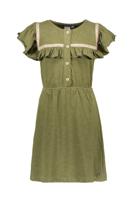 Like Flo Meisjes jurk fancy ruffel - Olive