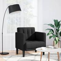 Fauteuil met armleuningen Zwart 53 cm Stof