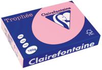 Clairefontaine Trophée Pastel, gekleurd papier, A4, 160 g, 250 vel, roze
