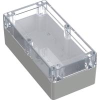 TRU COMPONENTS 6U07201008437 TC-13865148 Industriële behuizing 200 x 100 x 75 ABS, Polycarbonaat Lichtgrijs, Transparant 1 stuk(s)