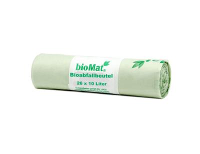Biomat Composteerbare vuilniszakken met handvatten - 10l - 26 st.