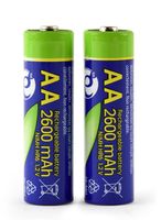 Oplaadbare AA batterijen 2 stuks 2600mAh - thumbnail