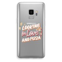 Pizza is the answer: Samsung Galaxy S9 Transparant Hoesje