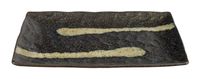 Zwart Rechthoekig Bord - Large Plates - 31 x 17cm - thumbnail