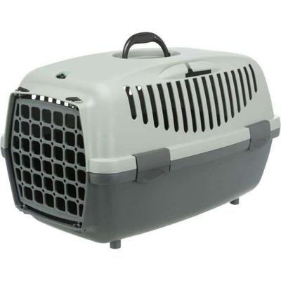 TRIXIE Capri 3 transportbox - S - 40 x 38 x 61 cm - Antraciet, grijs en groen - Voor honden