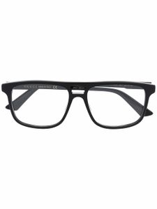 Gucci Eyewear lunettes de vue à monture rectangulaire - Noir