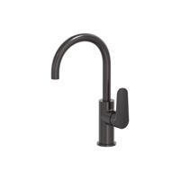Wastafelmengkraan MAY Forma Opbouw met Draaibare Uitloop Geborsteld Carbon Black PVD