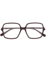 Gucci Eyewear lunettes de vue à monture carrée oversize - Rouge