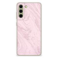 Samsung Galaxy S21FE | TPU | Siliconen hoesje | Marble Pink - Origineel Cadeau Vriendin
